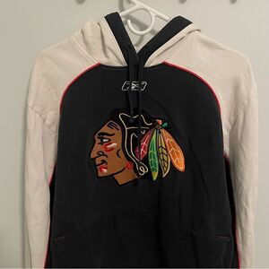 Chicago Blackhawks Hockey Reebok Pullover Hoodie Sweatshirt Size Small